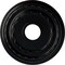 Ekena Millwork Dublin Ceiling Medallion (Fits Canopies up to 8 1/4"), 15 3/8"OD x 3 5/8"ID x 1"P, Jet Black CM15DUBLF - alternate 1